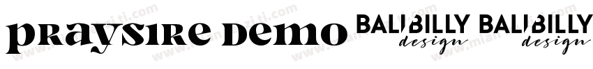 Praysire Demo字体转换